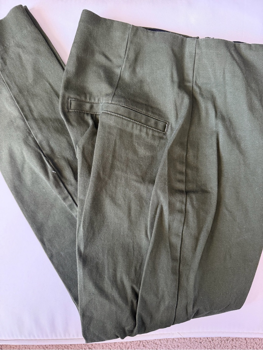 Old Navy Women’s Dress Pants Flat Front Solid Green Regular Size 0